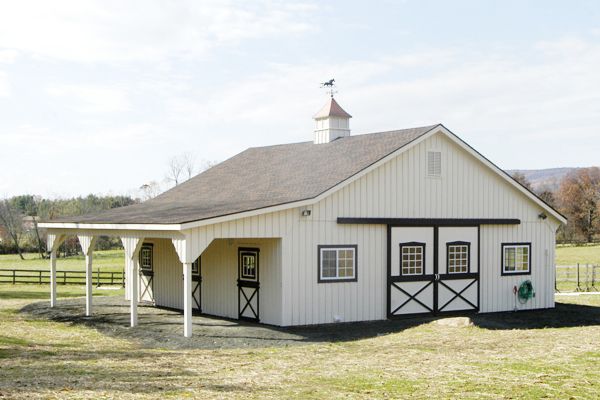 36x26 Modular Horse Barn - Front View