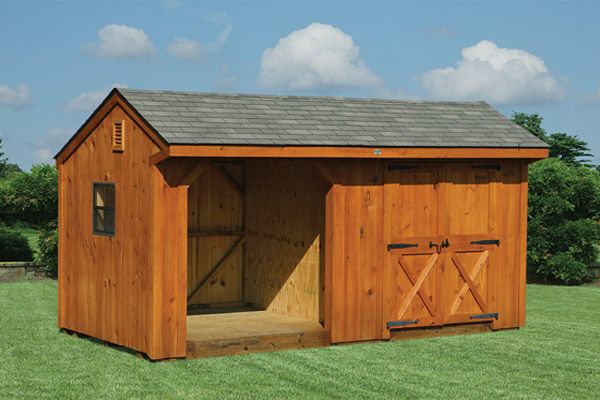10x18 Storage Barn Woodshed 
