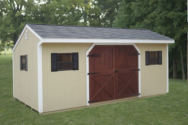 12x20 Storage with Carriage House Doors