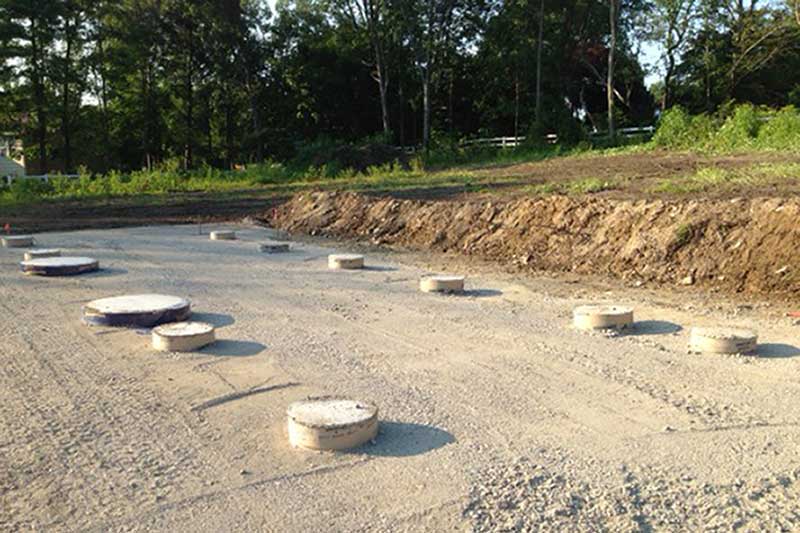 Pier Footings for the Foundation in Raynham, MA